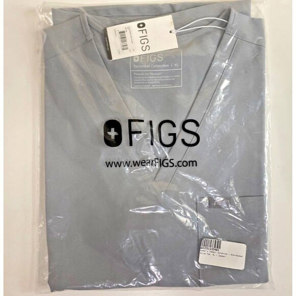 Figs Catarina One-Pocket Technical Collection Gray Scrubs Top Size XL NWT - Picture 2 of 5